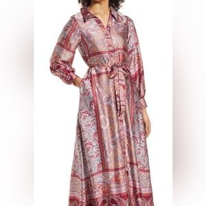 BTFL - life long sleeve maxi shirt dress